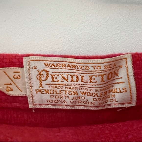 Vintage Pink Wool A-line Mini Skirt - size sm/27 - Picture 3 of 3